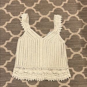 Autumn Cashmere Crochet Top